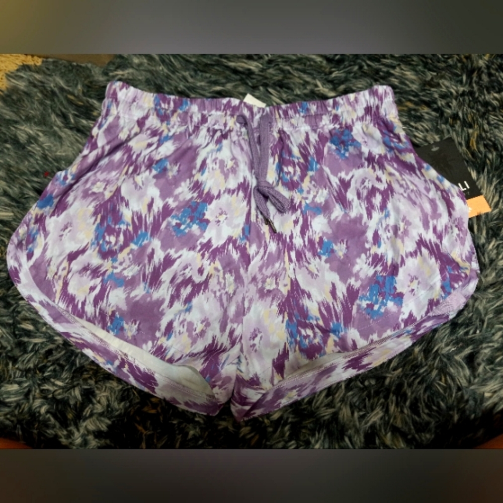 Purple Camo Cali Sport Activewear Shorts